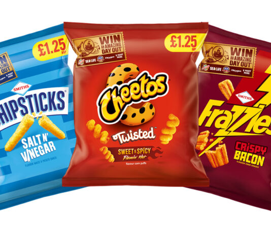 Win free theme park tickets with PepsiCo Pack shots of £1.25 PMP packs of Chipsticks, Cheetos Twisted and Frazzles with an on-pack promotion to win tickets for Merlin Entertainment venues.