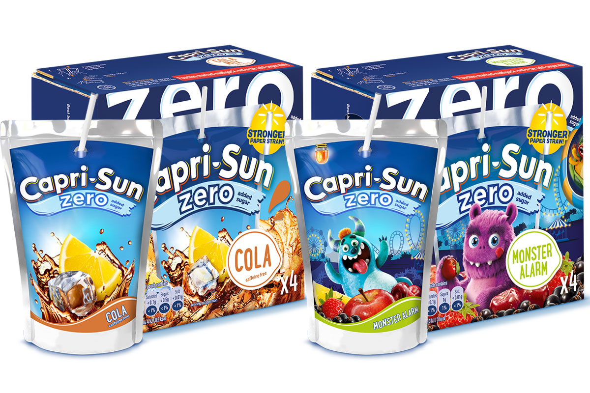 Capri-Sun rolls out duo launch of Zero added sugar drinks