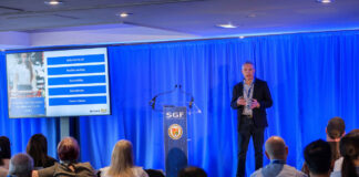 Colm Johnson spoke about Booker's Diversity & Inclusion progress at the SGF conference.