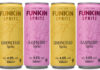 Pack shots of Funkin Spritz cans including Limoncello Spritz and Raspberry Spritz.