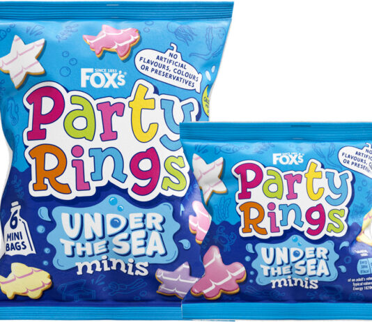 Fox’s brings the party Under the Sea with new Party Rings Pack shots of Party Rings Under the Sea multipack and single pack.