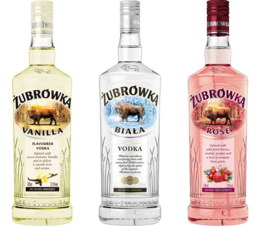 Polish vodka Å»ubrówka Biala rolls out to Sainsbury’s Pack shots of Å»ubrówka Biala, Å»ubrówka Vanilla and Å»ubrówka Rosé 700ml bottles.