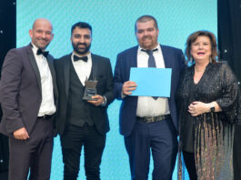 Awards Profile – Vaping Retailer of the Year Premier RaceTrack Pitstop Bearsden accepting the award for Vaping Retailer of the Year at the Scottish Grocer Awards 2024.