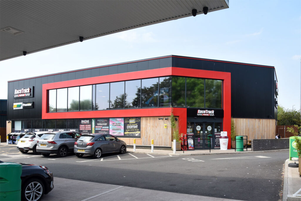 The front of Premier RaceTrack Pitstop Bearsden.