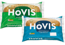 Pack shots of Hovis Cheese & Herbs Sub Rolls and Hovis Buttermilk Sub Rolls.