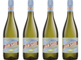 Pack shots of Jam Shed White Blend.