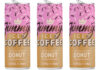 Pack shots of Jimmy's Iced Coffee Donut.