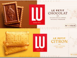 LU biscuits unveils new packaging across range Pack shots for LU Le Petit Chocolat and LU Le Petit Citron with the 2025 design.