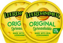 Pack shots of Leerdammer Original Spreadable cheese.