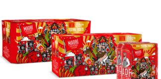 Pack formats of Madrí Excepcional beer's on-pack promotion including a 15 pack format, 10 pack format and four pack format.