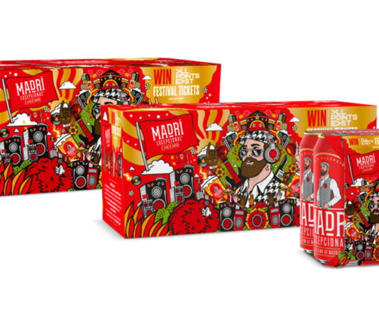 Madrà Excepcional launches its first on-pack promotion with All Points East Pack formats of Madrà Excepcional beer's on-pack promotion including a 15 pack format, 10 pack format and four pack format.