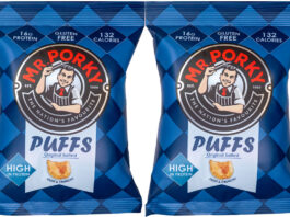 Mr. Porky unveils a lighter bite with new Puffs Pack shots Mr Porky Puffs.