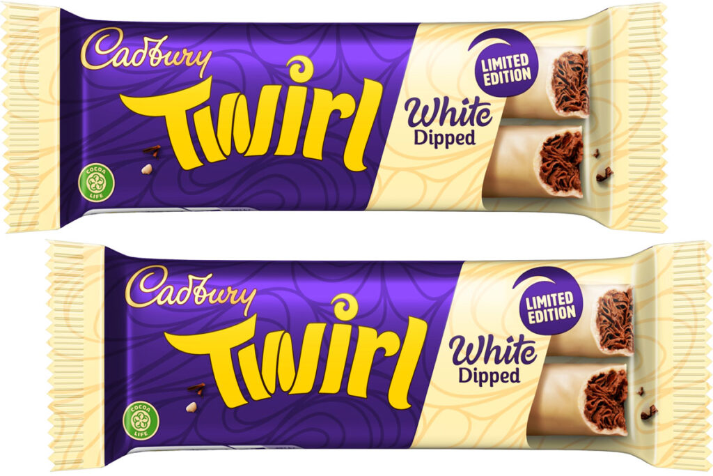 Twirl White Dipped pack shots.