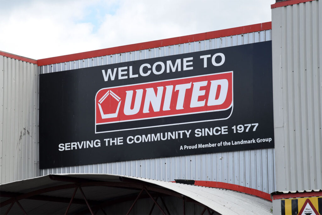 United Wholesale Grocers frontage at Glasgow depot.