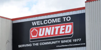United Wholesale Grocers frontage at Glasgow depot.