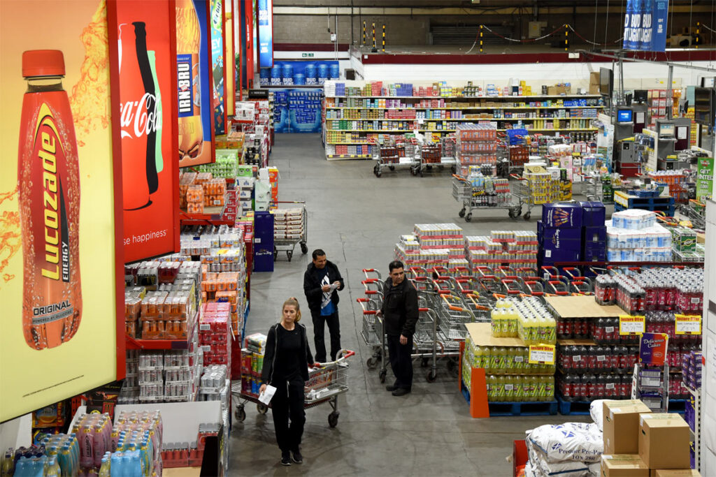 Image overlooking the depot floor of United Wholesale Scotland's Queenslie location.