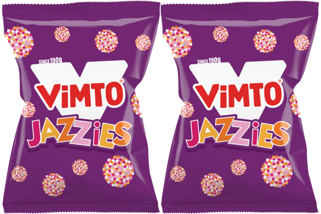 Pack shots of Vimto Jazzies.