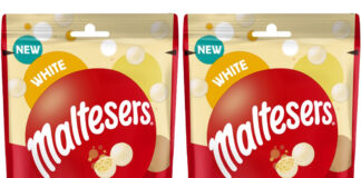 Pack shots of Maltesers White.