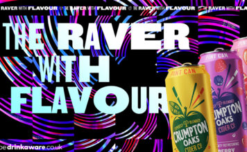 Promotional image of the new Crumpton Oaks campaign with text that reads 'The Raver with Flavour'.