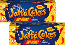 Pack shots of Jaffa Cakes Hot Honey.