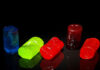 Jolly Rancher sweets are laid out against a black background.