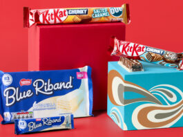 Packs of Blue Riband Vanilla, Kit Kat Chunky Funky and Kit Kat Chunky Salted Caramel Duo.