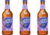 Pack shots of Peacock Cider Passion Fruit & Guava.