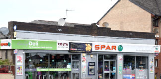 Exterior shot of Spar Renfrew.