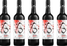 Bottles of Barossa Ink Shiraz 'Barossa Blood Ink Shiraz' for Halloween 2025.