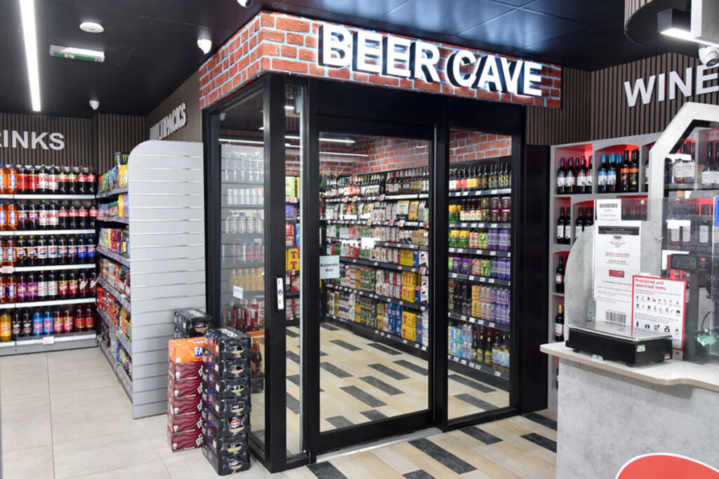 The Day-Today Beer Cave concept.