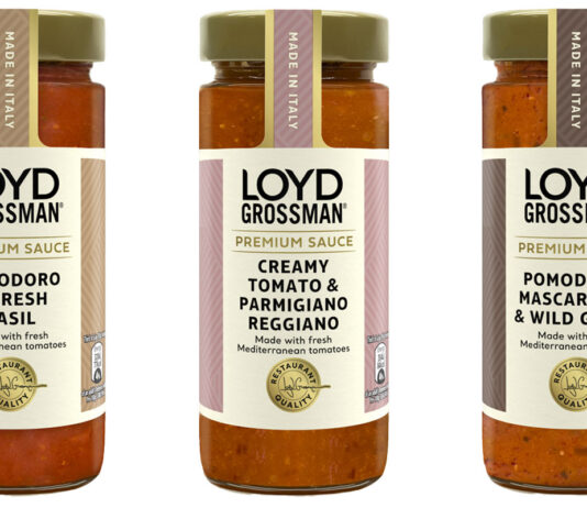 Loyd Grossman marks 30th anniversary with new premium sauces and trips to Italy Pack shots of Loyd Grossman sauces consisting of Pomodoro & Fresh Basil, Creamy Tomato & Parmigiano Reggiano and Pomodoro, Mascarpone & Wild Garlic.