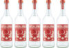 Pack shots of Rosaluna Mezcal.