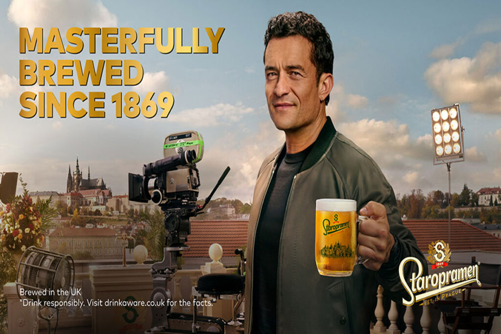 Orlando Bloom in Staropramen ad