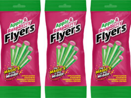 Pack shots of Apple & Raspberry Flyers.