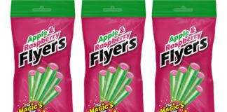 Pack shots of Apple & Raspberry Flyers.
