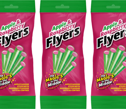Pack shots of Apple & Raspberry Flyers.