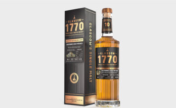 Bottle of Glasgow Distillery's 1770 ten year old