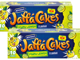 Pack shots of Jaffa Cakes Yuzu Lemon.