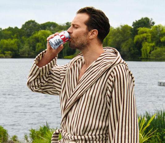 Jamie Dornan returns to Diet Coke in new TV advert Hollywood actor Jamie Dornan stands in a dressing gown drinking from a can of Diet Coke with a lake behind him.