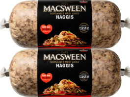 Pack shots of Macsween Haggis.