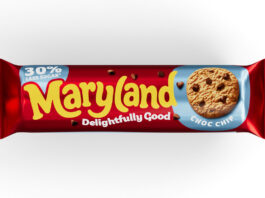 Pack shot of Maryland Delightfully Good Choc Chip Cookies.
