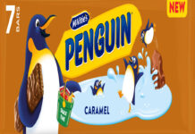 McVitie's is launching a caramel version of its classic Penguin buscuit.