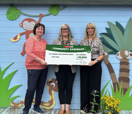 Dundee’s The Yard wins £10k from Spar’s Community Cashback campaign Dundee’s The Yard awarded £10,000 from SPAR Scotland as part of its national Community Cashback campaign