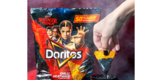 Doritos is teaming up with Stranger Things to launch a limited-edition Black Garlic Dip and Stranger Things-inspired party-sized bags ahead of the hit show’s much-anticipated final series later this year.