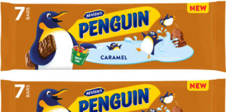 McVitie's is launching a caramel version of its classic Penguin buscuit.
