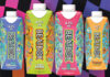 Red Star Brands launches BeatBox RTDs to the UK Pack shots of Beatbox RTD carton packs including Blue Razzberry, Juicy Mango, Orange Blast and Fruit Punch with a wavy purple and black square background behind them.