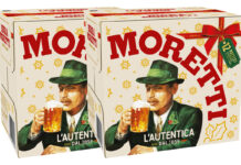 Birra Moretti unveils new Christmas packs Packs of Birra Moretti 12-packs with the 2025 festive design.