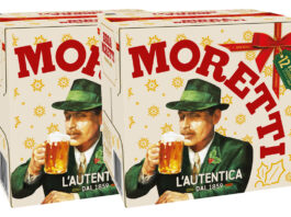 Birra Moretti unveils new Christmas packs Packs of Birra Moretti 12-packs with the 2025 festive design.
