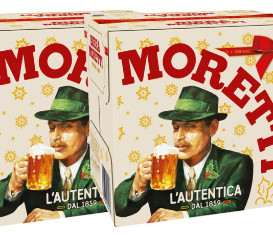 Birra Moretti unveils new Christmas packs Packs of Birra Moretti 12-packs with the 2025 festive design.