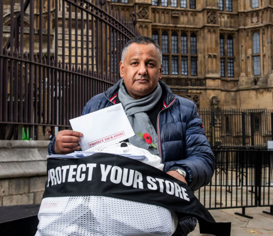 Retailers would close shops if Tobacco & Vapes Bill becomes law Paul Cheema, founder of C-Talk, stands in front of Westminster with a bag of signed letters from retailers against the Tobacco & Vapes Bill.